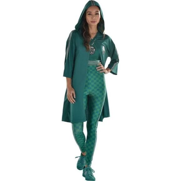 Harry Potter Womens Slytherin Quidditch Costume Size Large 10-12 - Picture 1 of 7
